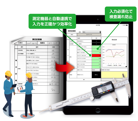 検査記録電子化ツールXC-Gate エクシーゲート